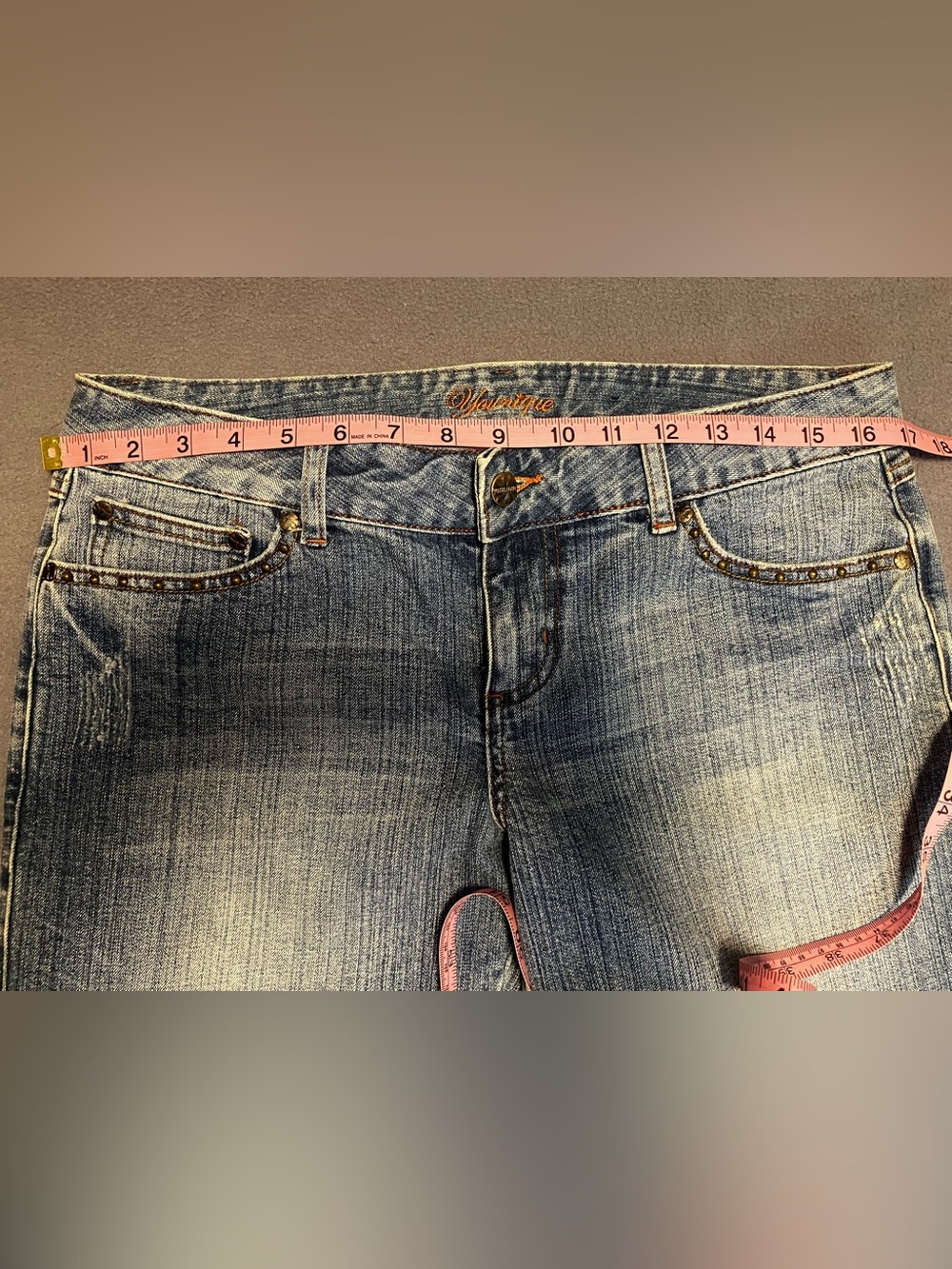 Vintage Younique and Lace-Up Flare Y2K Jeans juniors 9 - Picture 13 of 13